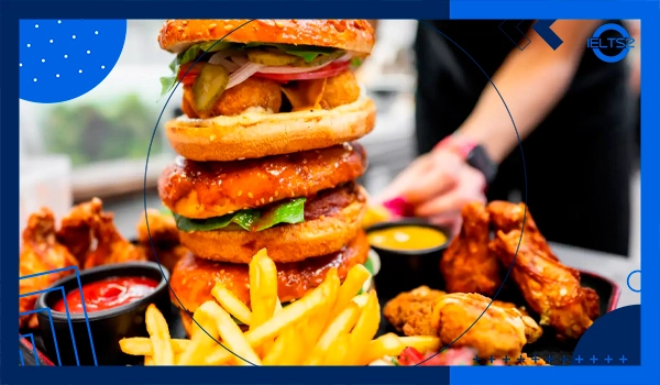 تاپیک های رایتینگ آیلتس موضوع غذا رستوران سلامت food
